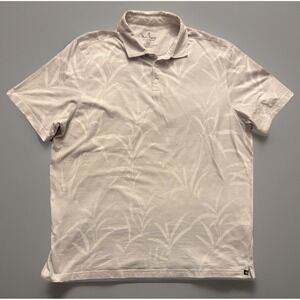 Nat Nast Luxury Originals Short Sleeve Polo Shirt White Stripe Logo 2XL XXL JBHS